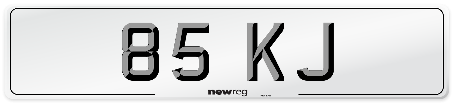 85 KJ Number Plate from New Reg